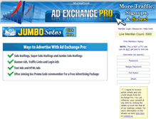 Tablet Screenshot of adexchangepro.com